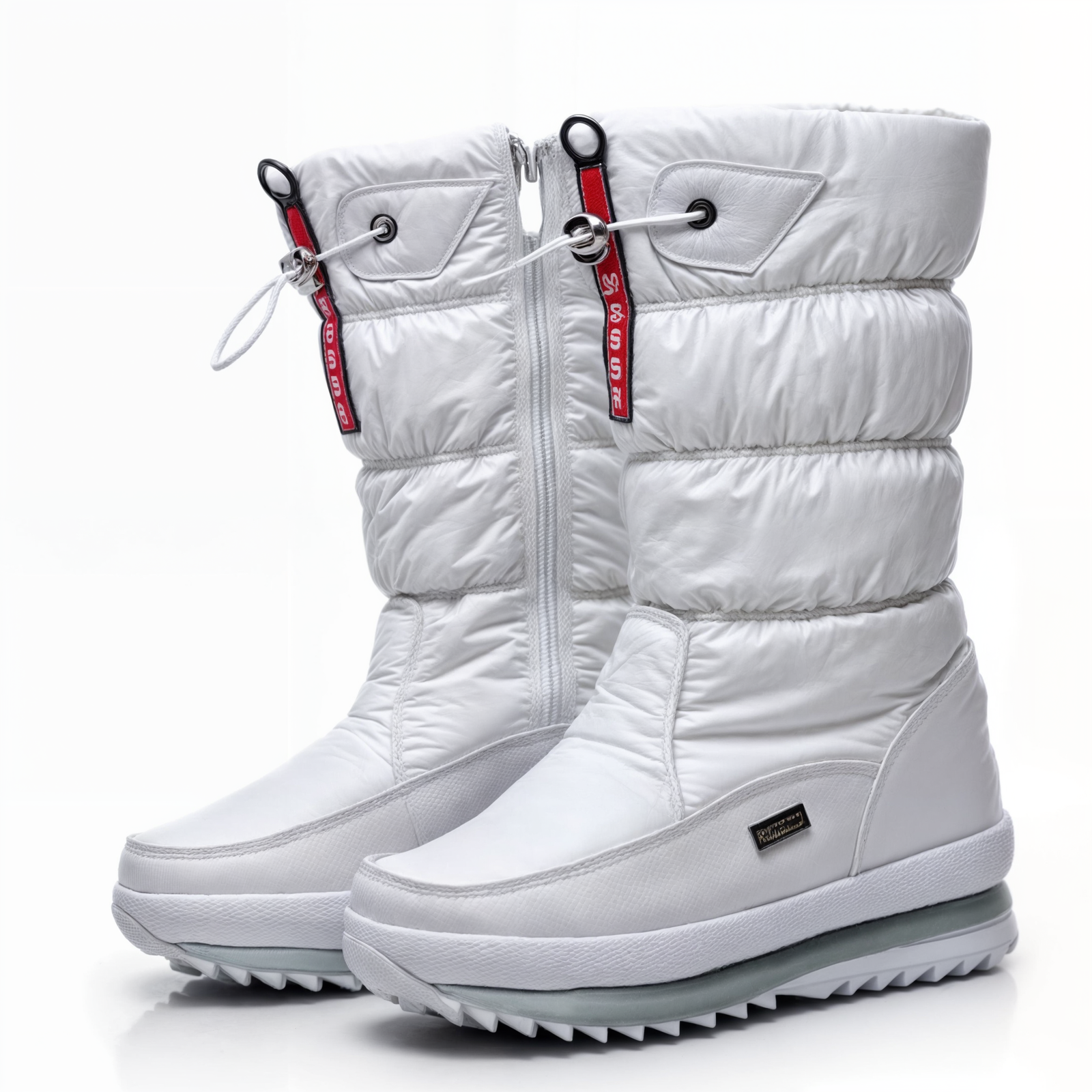 Dikke, pluche winterlaarzen voor dames 6