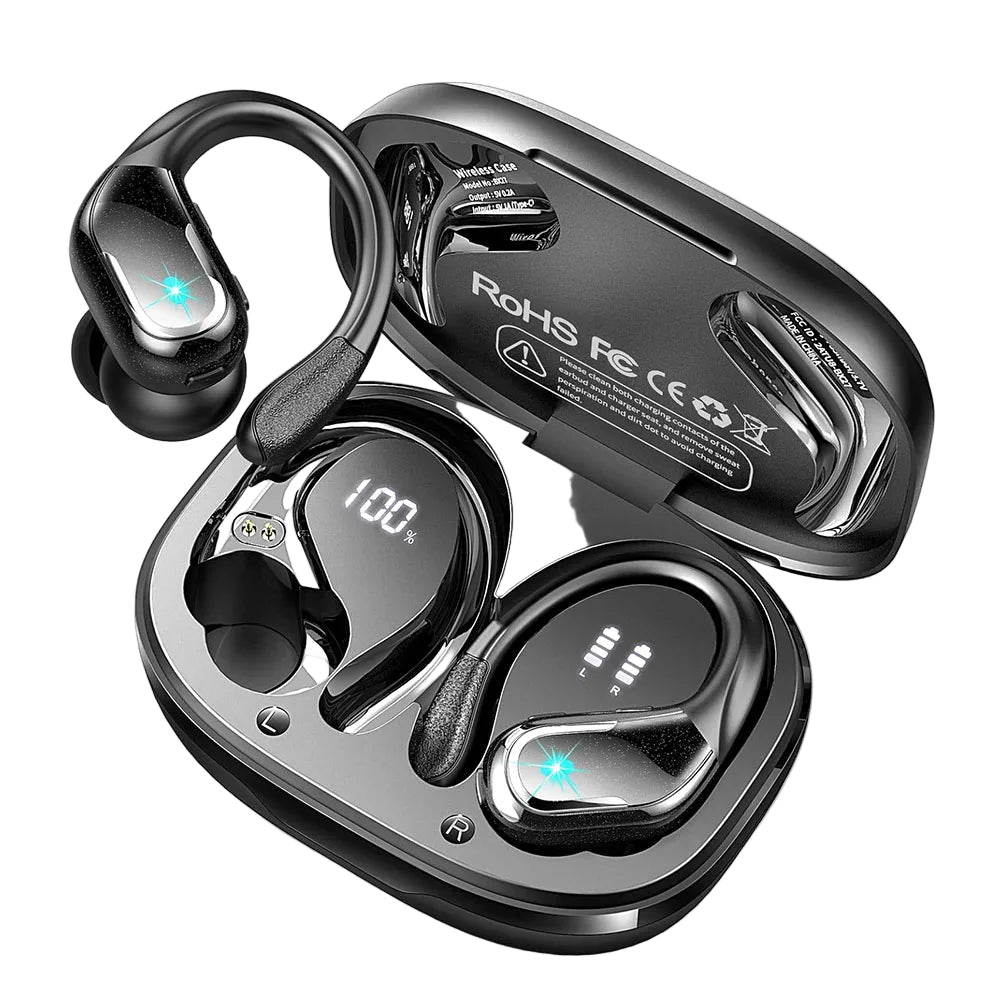 Draadloze Bluetooth Oordopjes met IP7 Waterdicht en 75 Uur Luistertijd 0