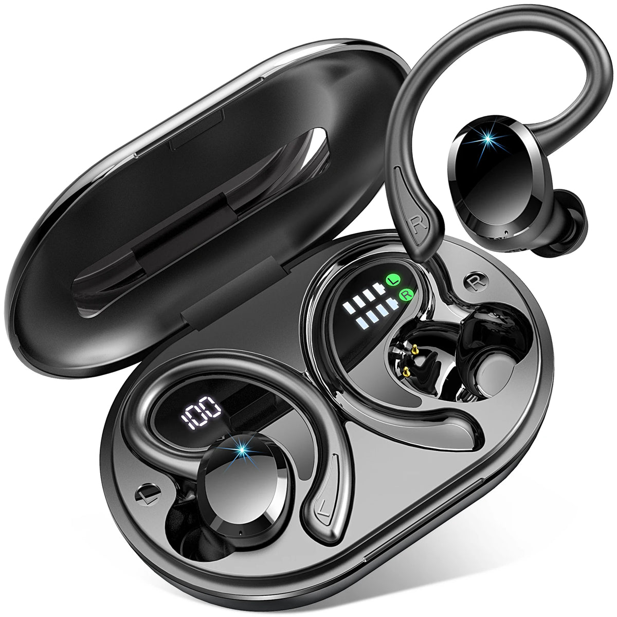 Draadloze Bluetooth Oordopjes met In-ear Ontwerp en Waterdichte Functie 0