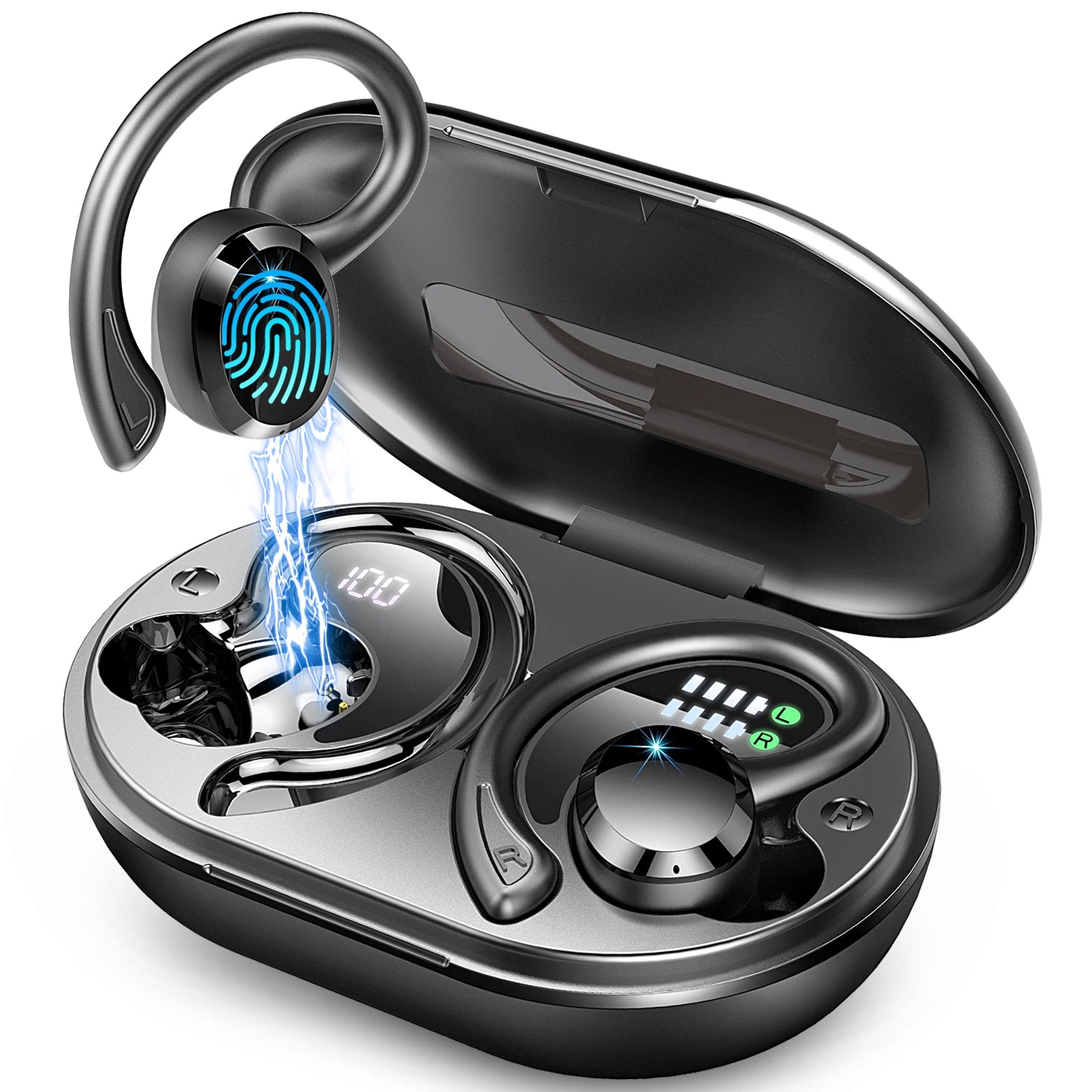 Draadloze Oordopjes In-Ear Met Ruisonderdrukking Voor Sport 0