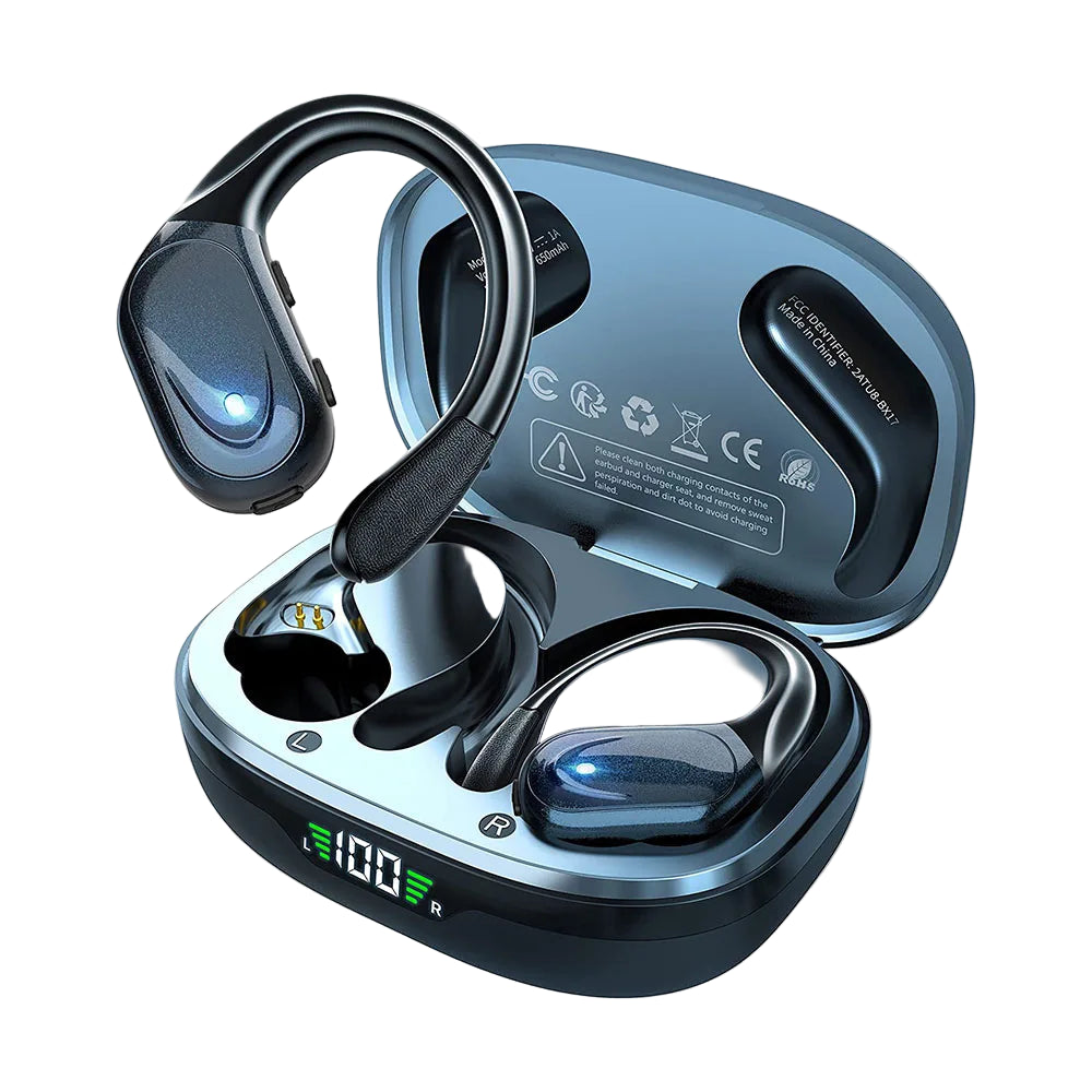 Draadloze Oordopjes Sport Bluetooth 5.3 met Ruisonderdrukking en Waterdicht Ontwerp 0