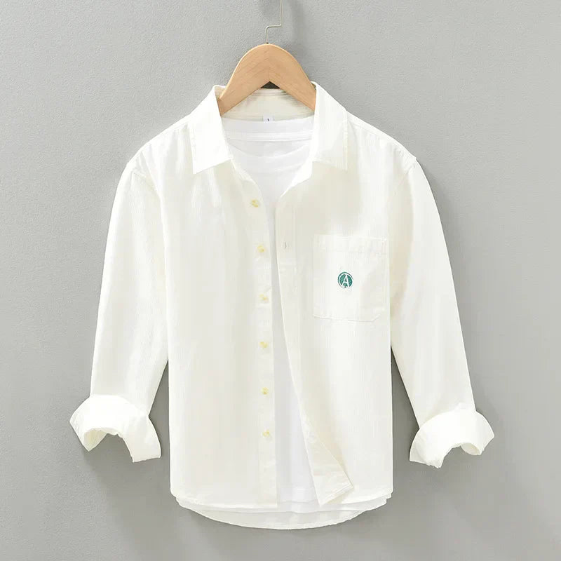 Heren Overhemd Klassiek Comfortabel Hoogwaardige Zachte Stof 2