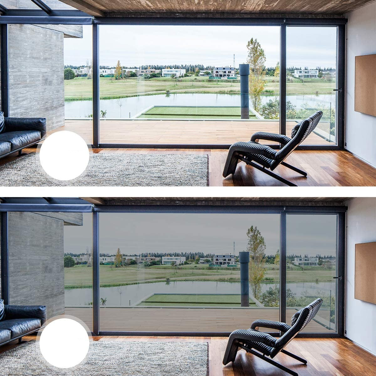 Eenzijdige Raamfolie Privacy Bescherming met Warmte-Isolatie 2