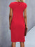 Zwarte Midi Jurk Dames Cirkelvormige Halslijn Lichtgewicht Elegante Stijl-5