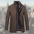 Heren Winterjas Met Vest Elegante Lange Snit Hoogwaardige Stof-1