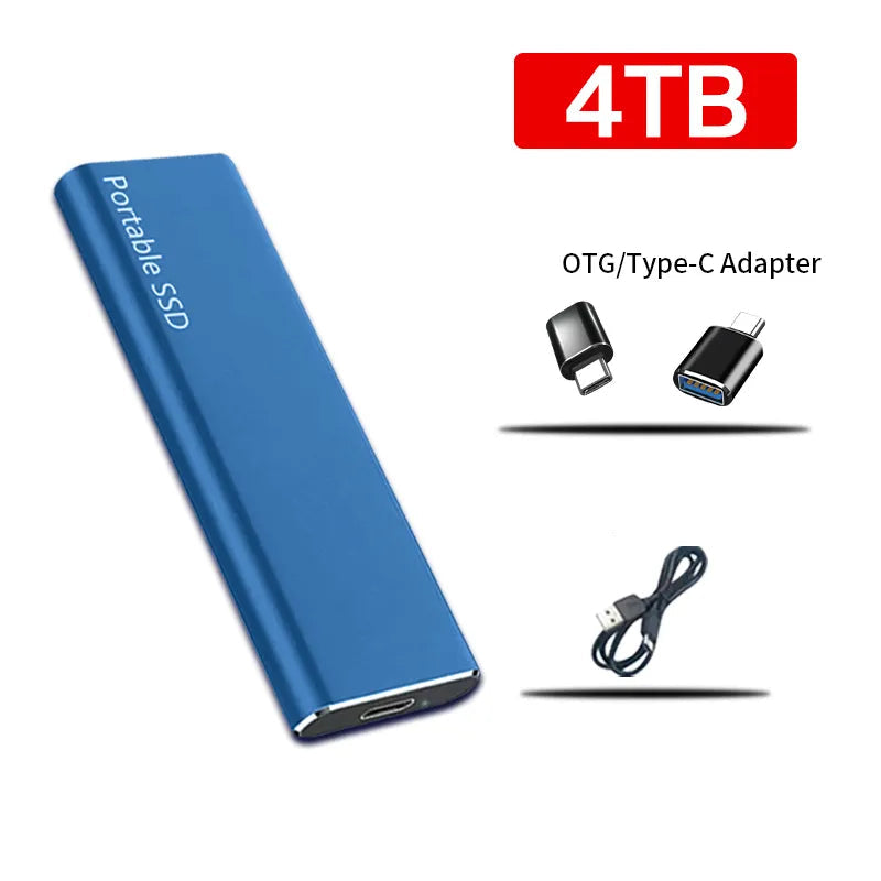 Externe Harde Schijf 4TB USB-C Draagbare Gegevensopslag