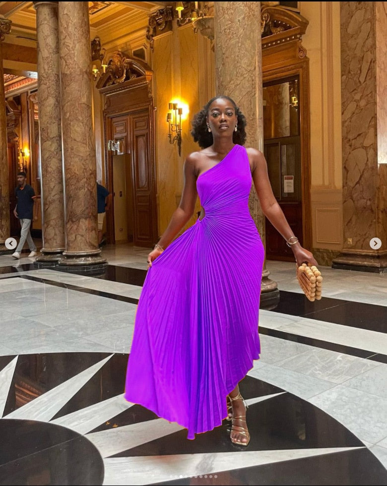 Feestelijke Kleding Dames Elegante Jurk Luxe Stoffen Mix 3