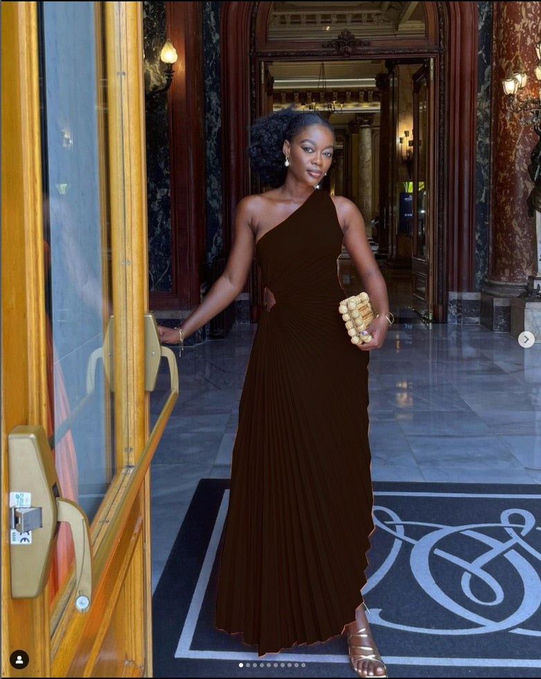 Feestelijke Kleding Dames Elegante Jurk Luxe Stoffen Mix 4