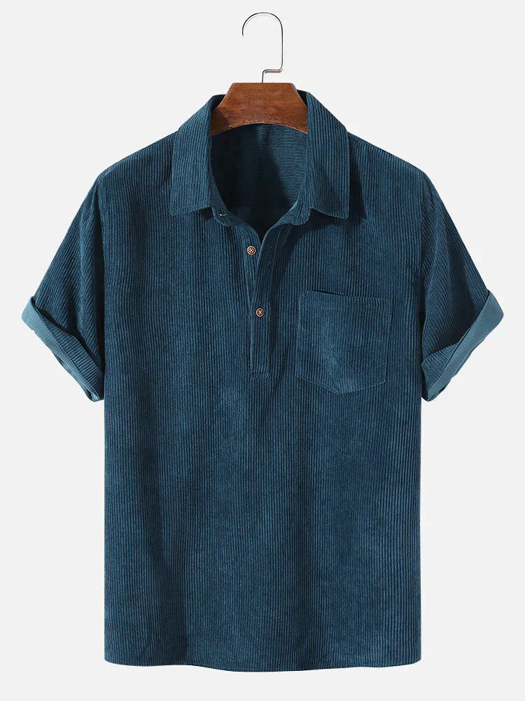 Variant image for Heren T Shirt Corduroy Stijlvol Lichtgewicht Comfortabel-1
