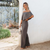 Dames Jumpsuit Feestelijk Off-Shoulder Luchtig Polyester-1