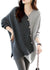 Grijze Asymmetrische Gebreide Shirt voor Dames 0