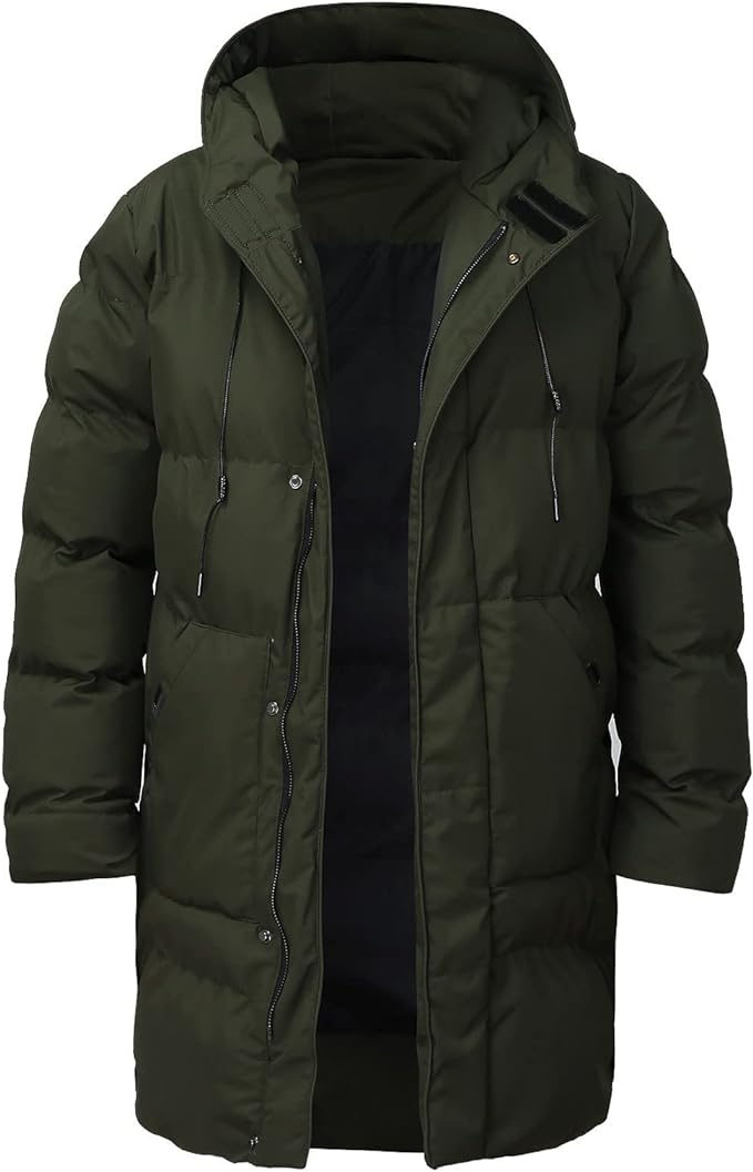 Heren Winterjas Dikke Stijlvolle Polyester Mix voor Comfort en Warmte 3