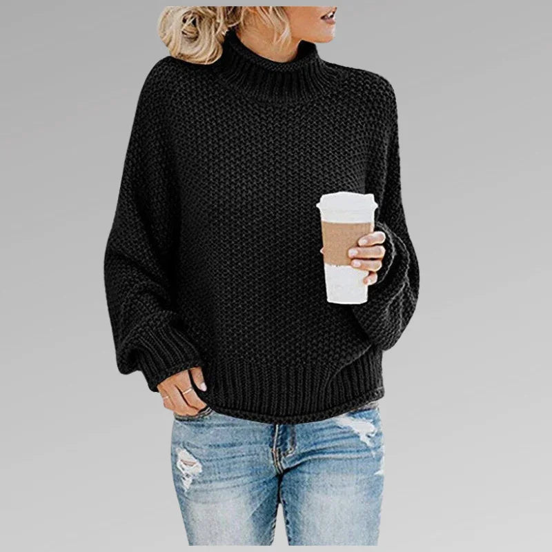 Groene Damestrui Hoge Hals Voor Casual en Chic Stijl 2