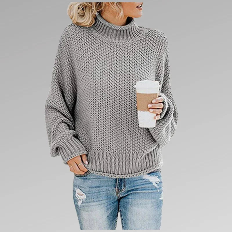 Groene Damestrui Hoge Hals Voor Casual en Chic Stijl 4