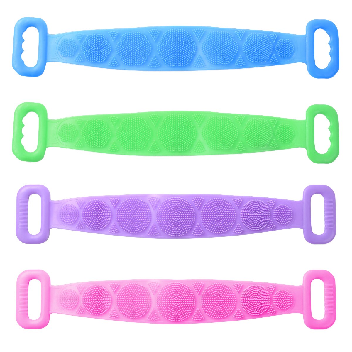 Dubbelzijdige siliconen body scrubber