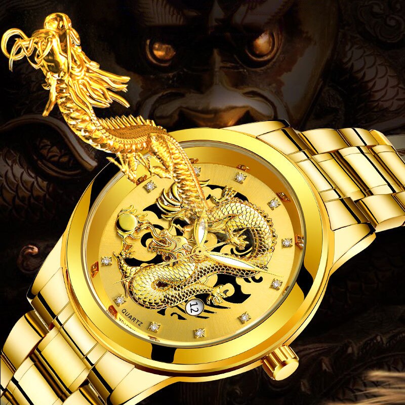 Ultradun Golden Dragon Horloge