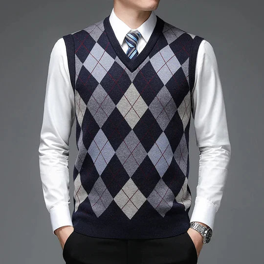 Variant image for Heren Vesttrui Casual Ademend Katoenmix-19