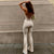Dames Jumpsuit Strapless Feestelijk Polyester met Uitlopende Pijpen-2