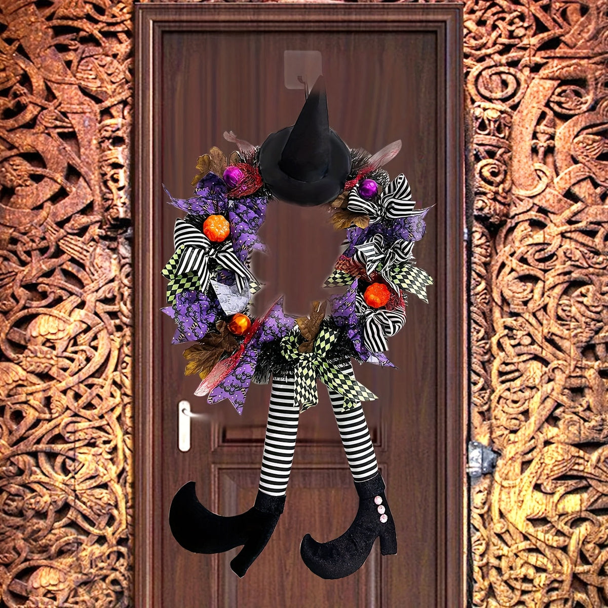 Heksenpoten Deurkrans voor Halloween Decoratie 1