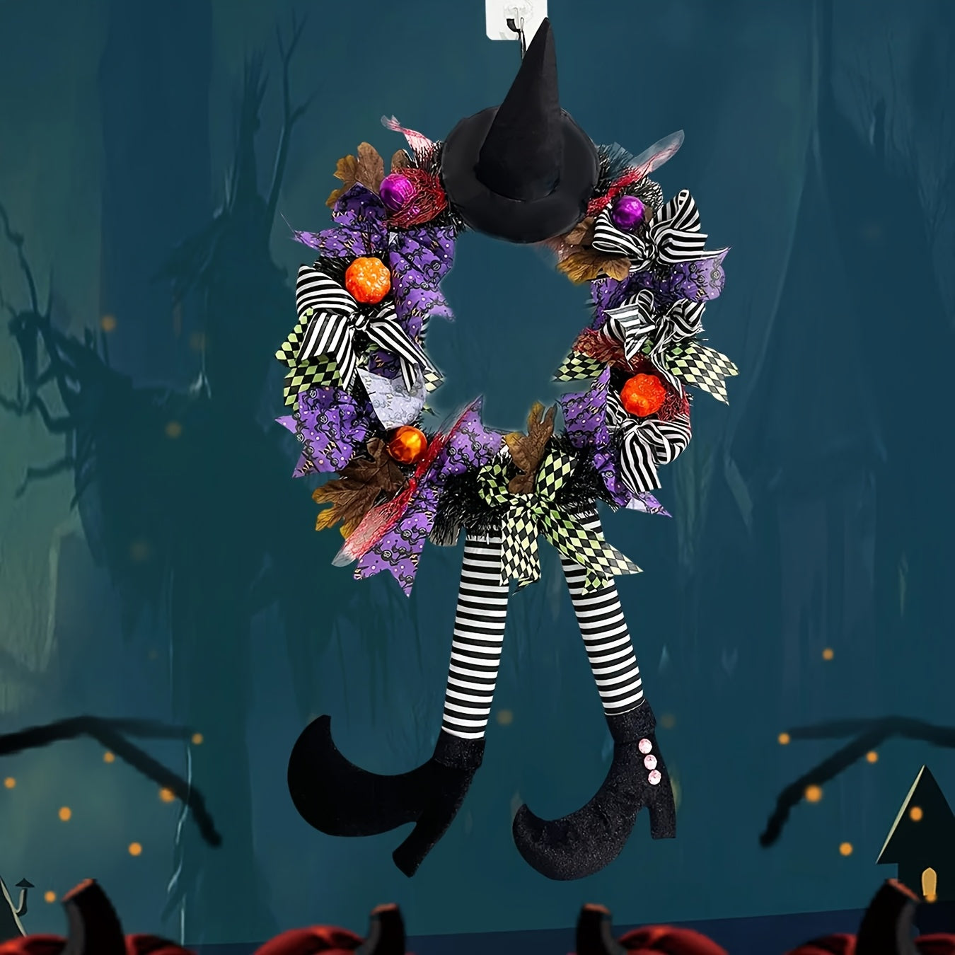 Heksenpoten Deurkrans voor Halloween Decoratie 5