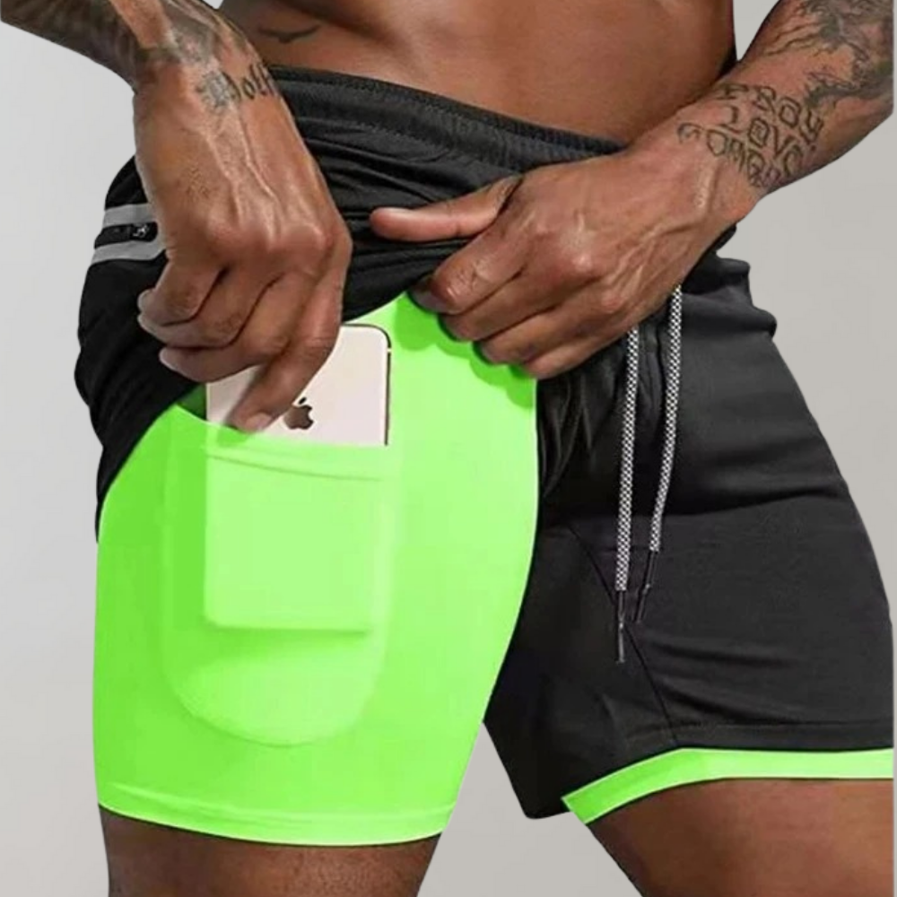 Heren 2-in-1 Fitnessshort Casual 1