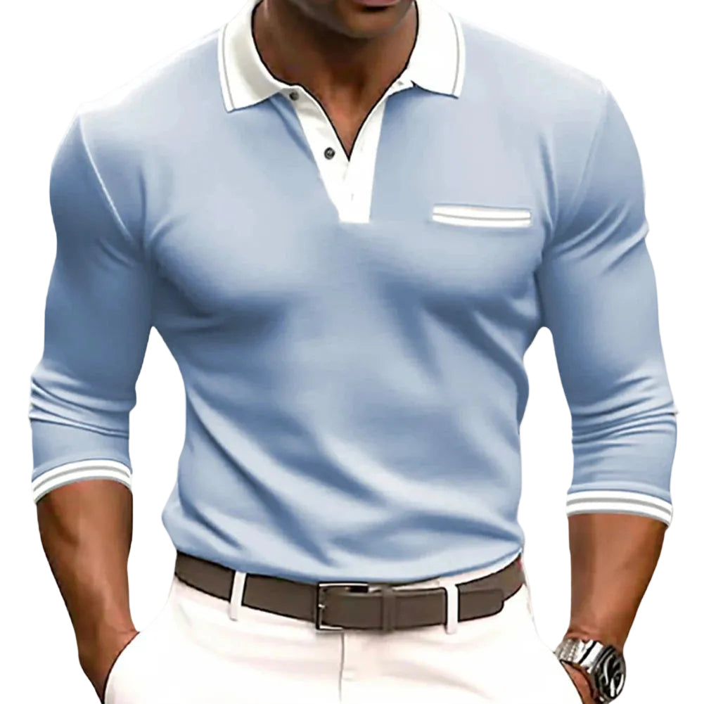 Heren Active Shirt met Contrastdetails 0