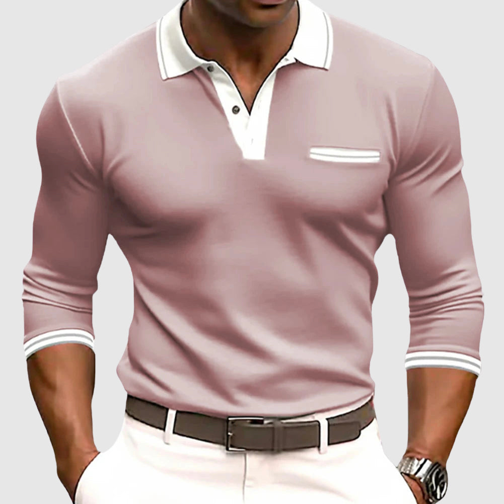 Heren Active Shirt met Contrastdetails 1