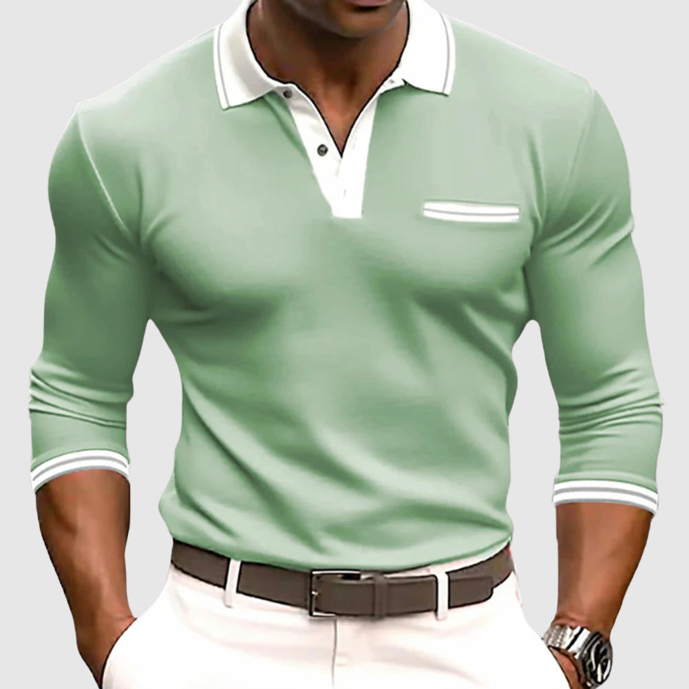 Heren Active Shirt met Contrastdetails 3