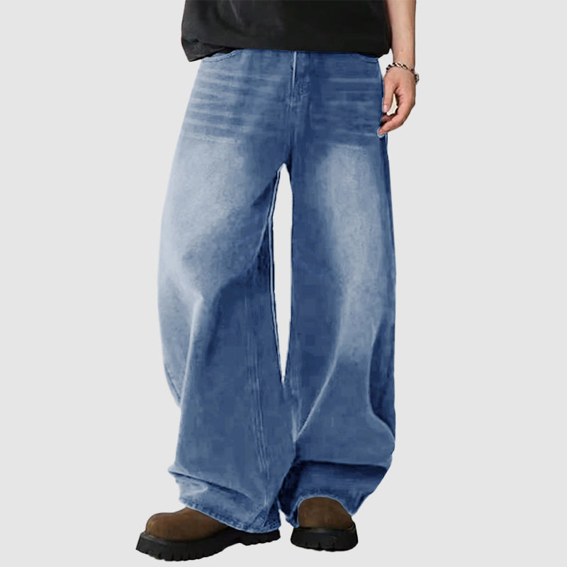 Heren Baggy Jeans Met Wijde Pijpen 2