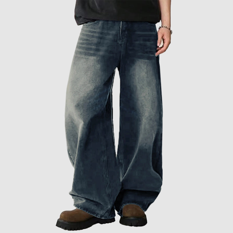 Heren Baggy Jeans Met Wijde Pijpen 3