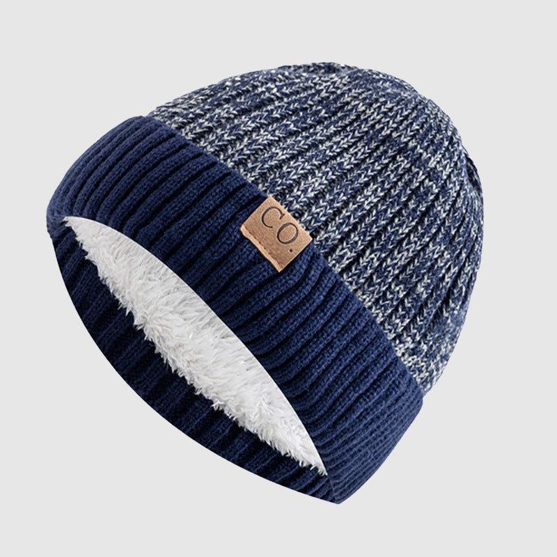 Heren Beanie Nauwsluitend Met Geribbelde Accenten 1