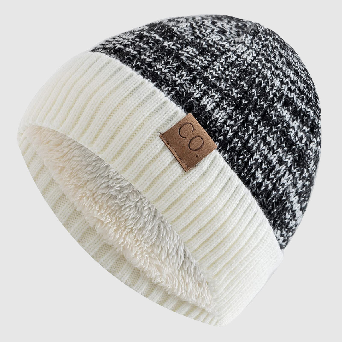 Heren Beanie Nauwsluitend Met Geribbelde Accenten 3