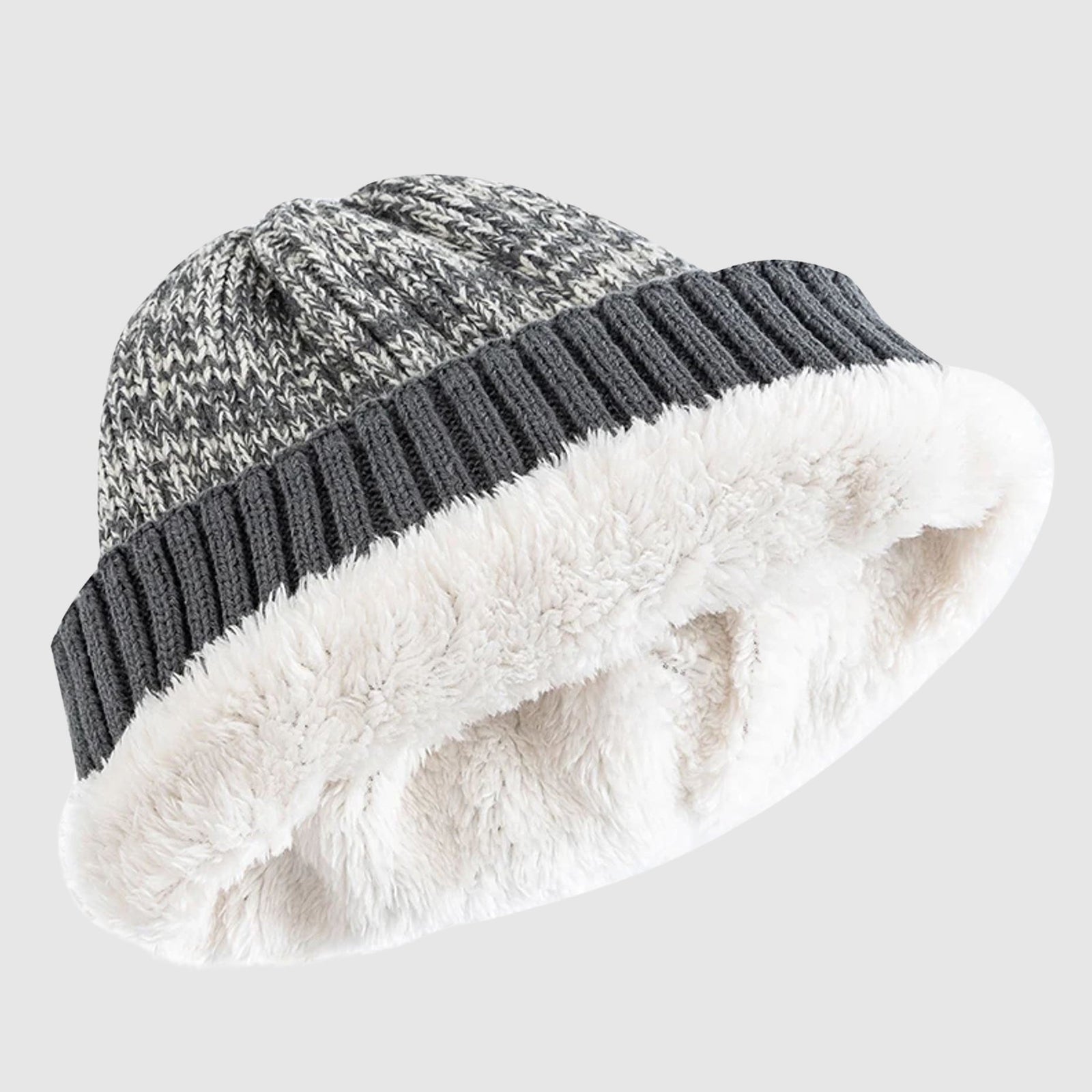 Heren Beanie Nauwsluitend Met Geribbelde Accenten 5