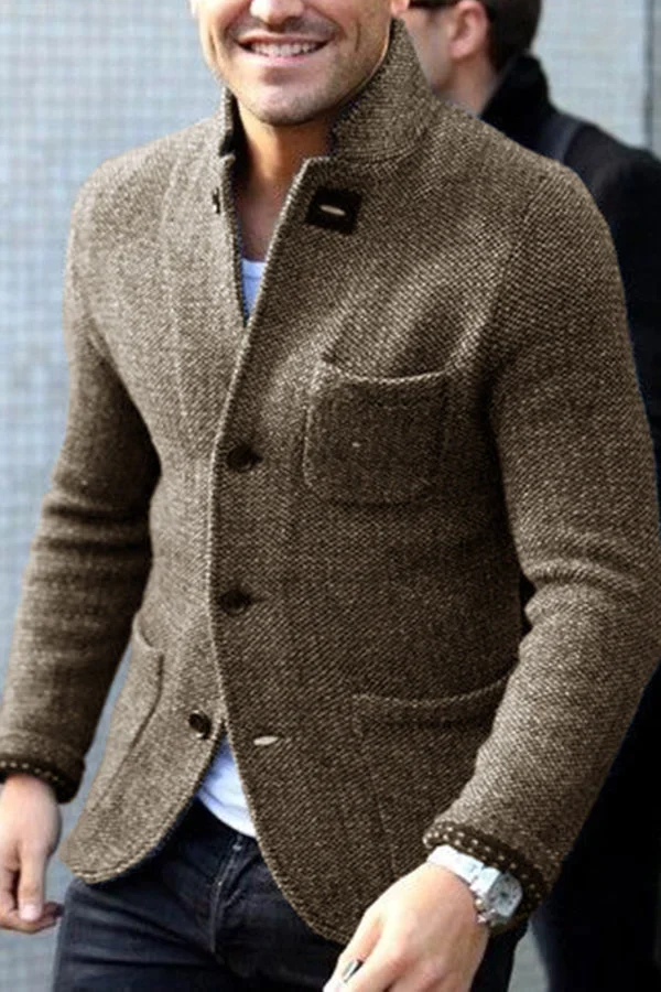 Heren Blazer Met Knopen Modern Stijl 2
