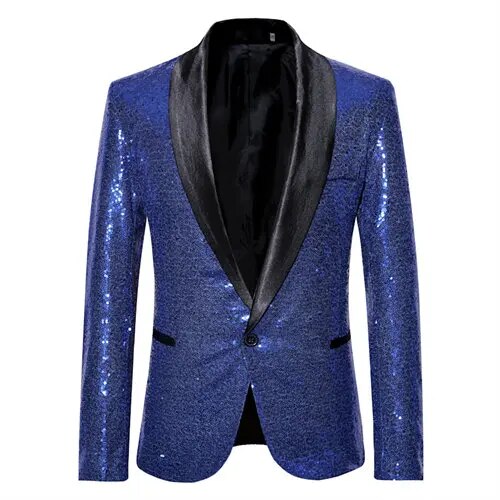 Heren Blazer met Glanzende Squin-Glitter 3