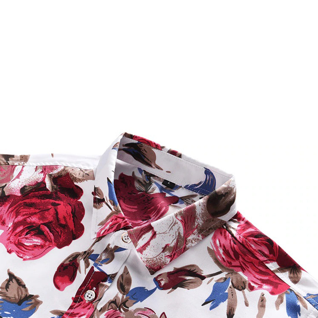 Heren Bloemenoverhemd Romantisch Ontwerp 7