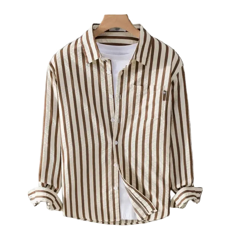 Heren Blouse Gestreept Casual Stijl 0