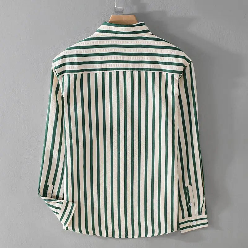 Heren Blouse Gestreept Casual Stijl 2