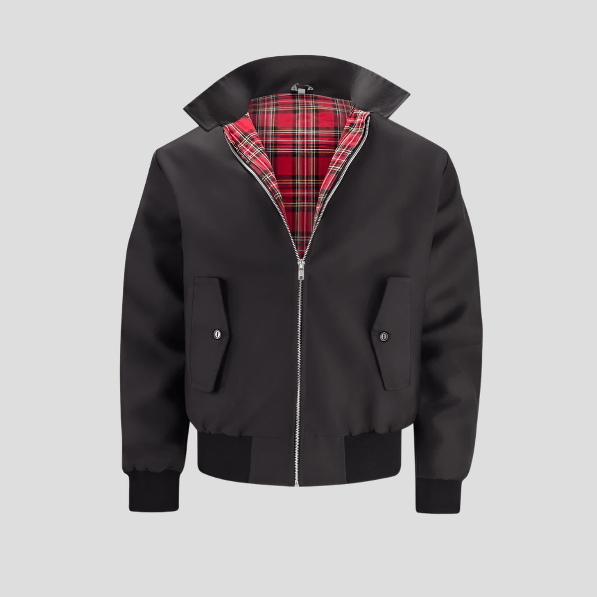 Heren Bomberjack Met Geruite Binnenvoering Voor Casual Stijl 2