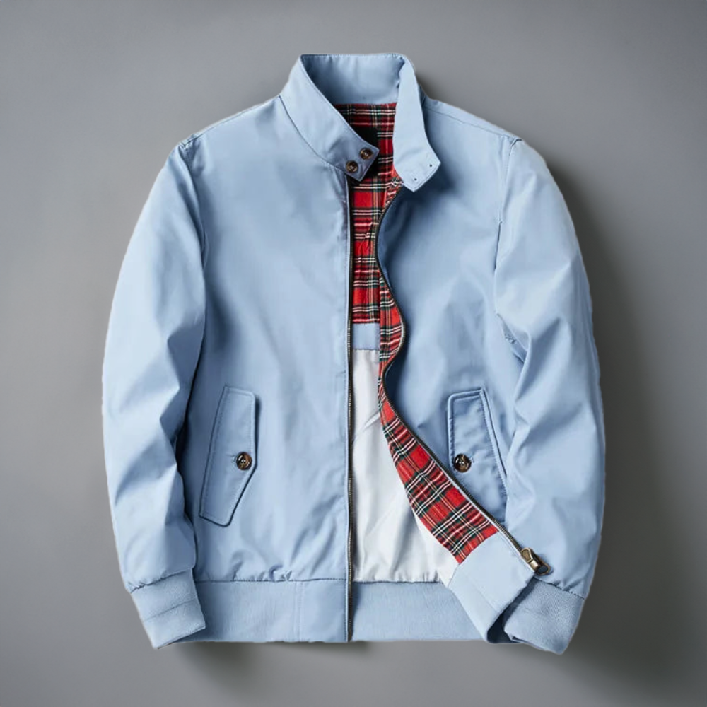 Heren Bomberjack Met Geruite Voering Modern Design 2