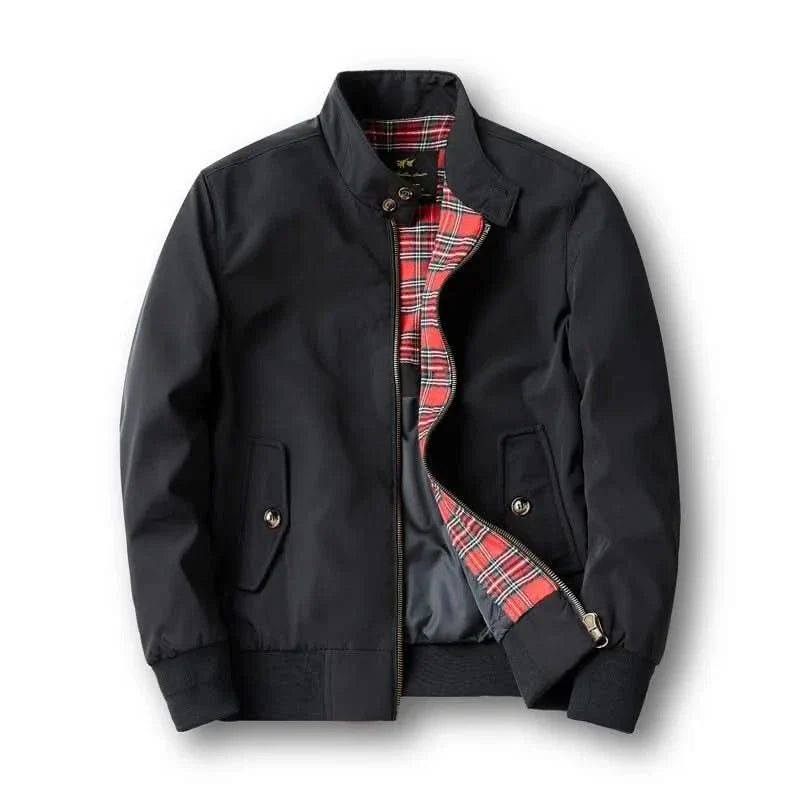 Heren Bomberjack Met Geruite Voering Modern Design 3