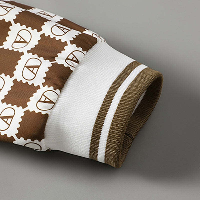 Heren Bomberjack Retro Checkerboard Stijl 4
