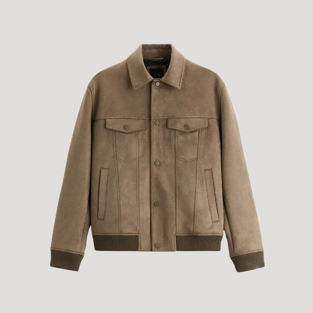 Heren Bomberjack Stijlvol Ontwerp Met Geribbelde Details 4