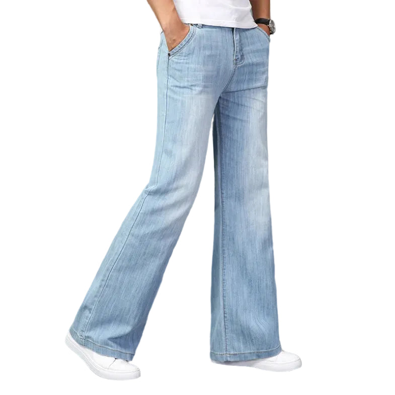 Heren Bootcut Jeans Retro Stijl 0