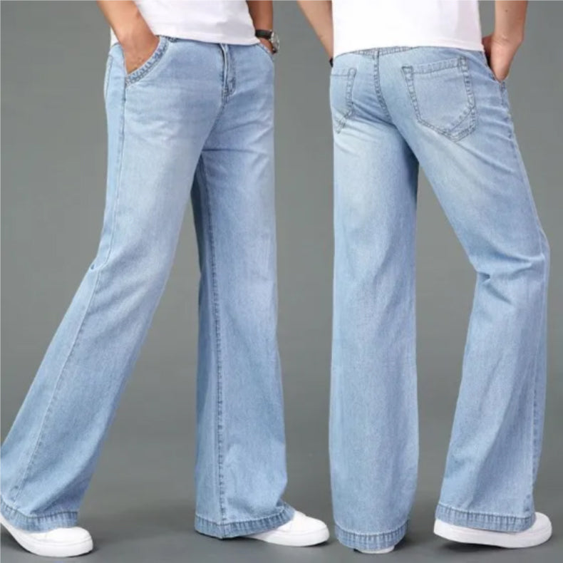 Heren Bootcut Jeans Retro Stijl 5