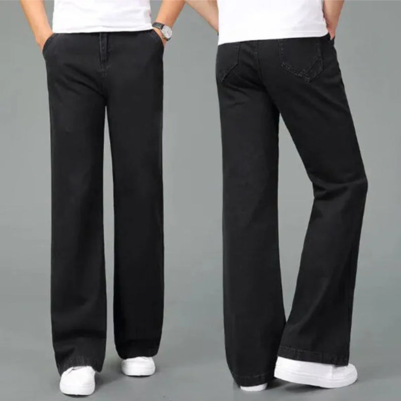 Heren Bootcut Jeans Retro Stijl 8