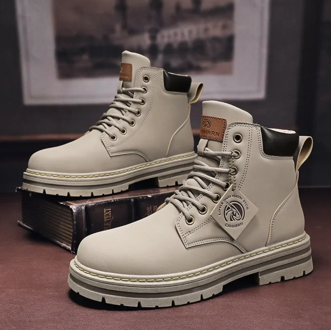 Heren Boots Patchworkontwerp Leren 0