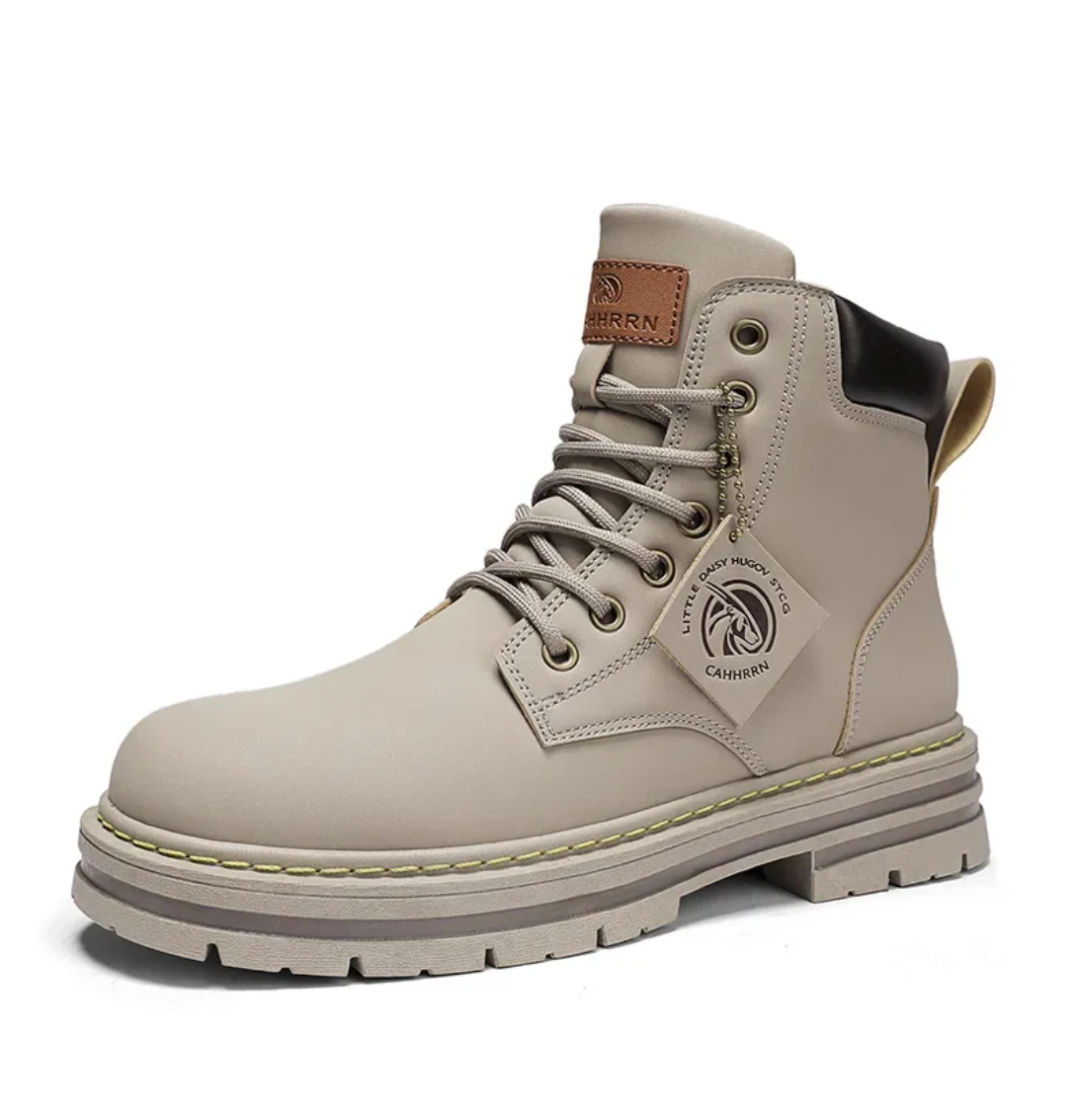 Heren Boots Patchworkontwerp Leren 1