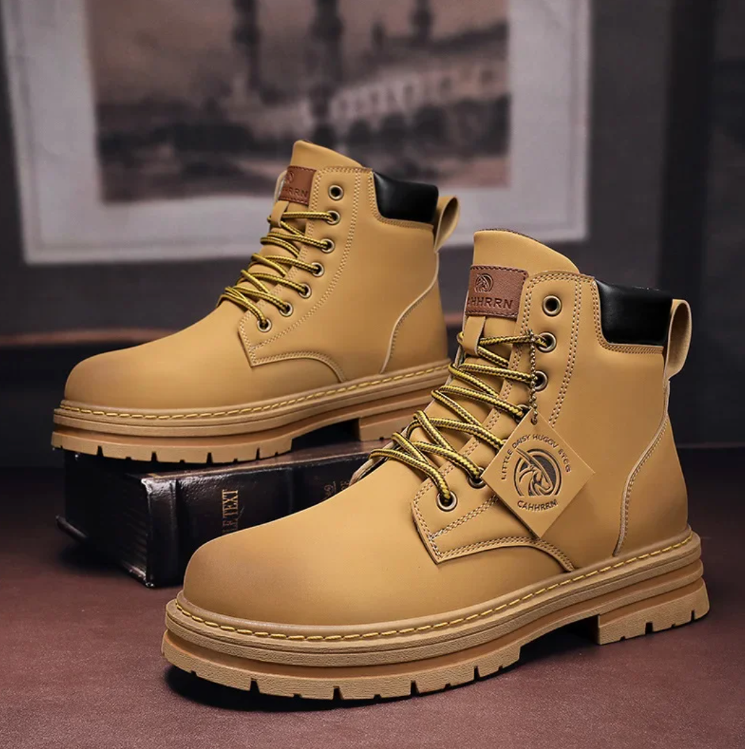 Heren Boots Patchworkontwerp Leren 5