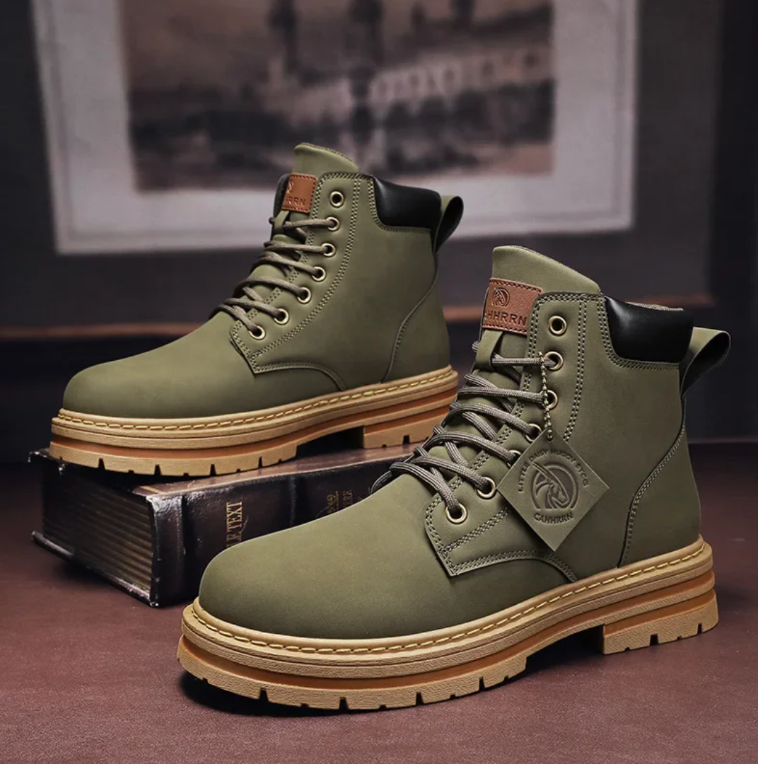 Heren Boots Patchworkontwerp Leren 6